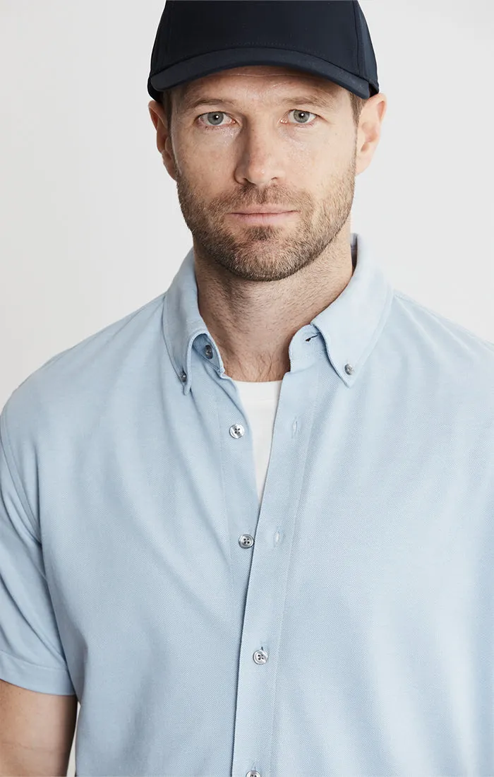 Knit Oxford Stretch Short Sleeve Shirt sold by Jachs product image thumbnail 2