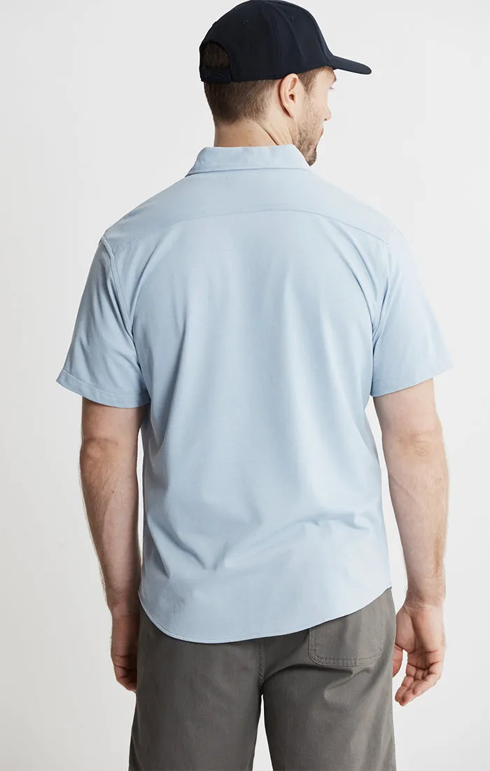 Knit Oxford Stretch Short Sleeve Shirt sold by Jachs product image thumbnail 3