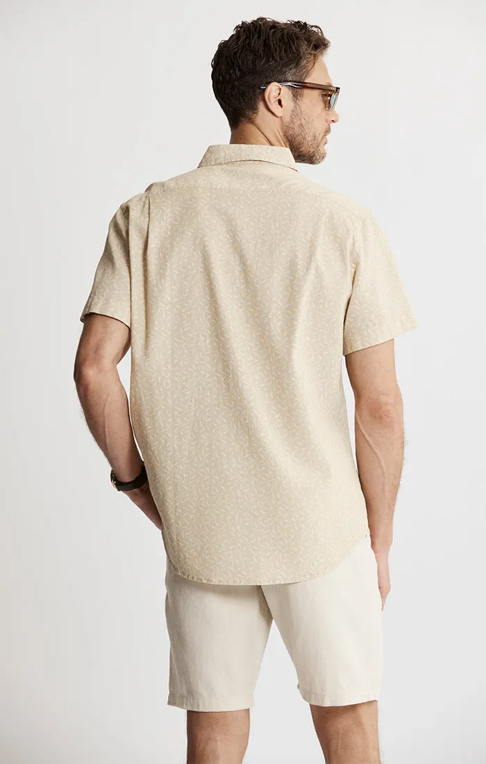 Cotton Linen Short Sleeve Shirt sold by Jachs product image thumbnail 3