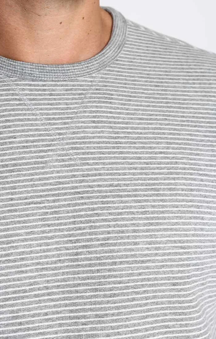 Striped Sustainable Fleece Crewneck sold by Jachs product image thumbnail 2