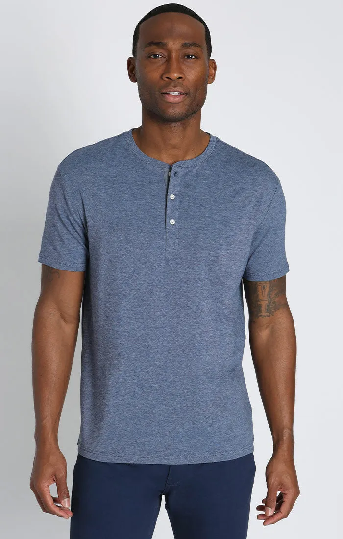Stretch Pima Blend Short Sleeve Henley sold by Jachs product image thumbnail 5
