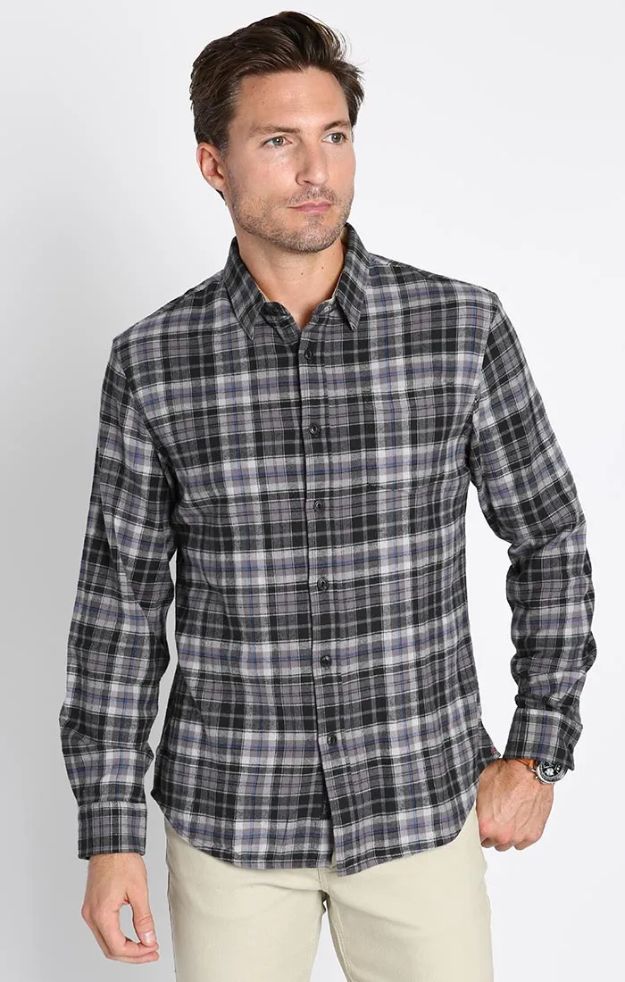 Stretch Midweight Flannel Workshirt sold by Jachs product image thumbnail 5