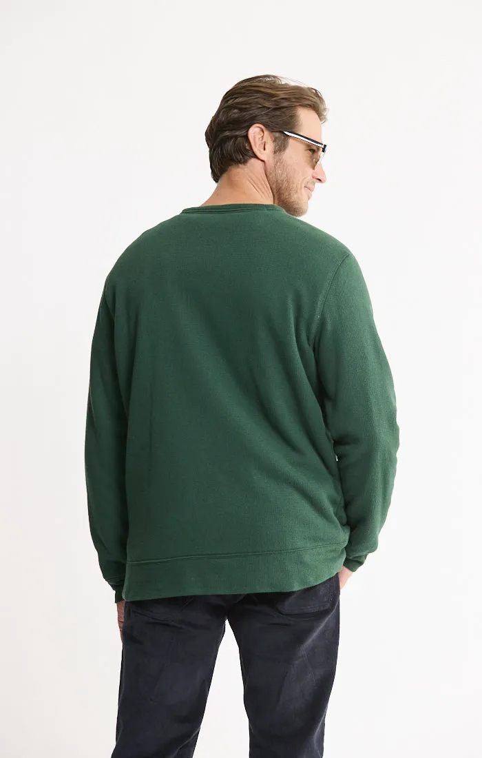 Kent Recycled Jacquard Sherpa Lined Crewneck sold by Jachs product image thumbnail 3