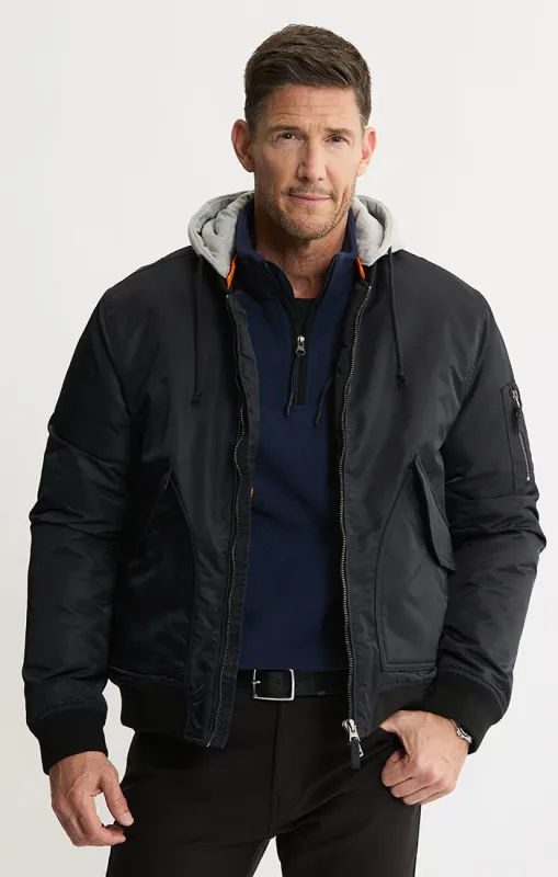 Hooded Bomber Jacket sold by Jachs