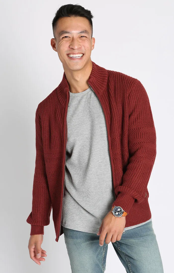 Full Zip Mockneck Sweater sold by Jachs product image thumbnail 4
