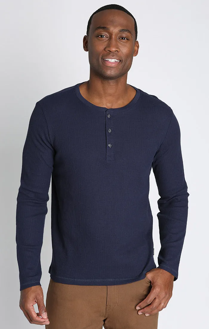 Classic Waffle Henley sold by Jachs product image thumbnail 5
