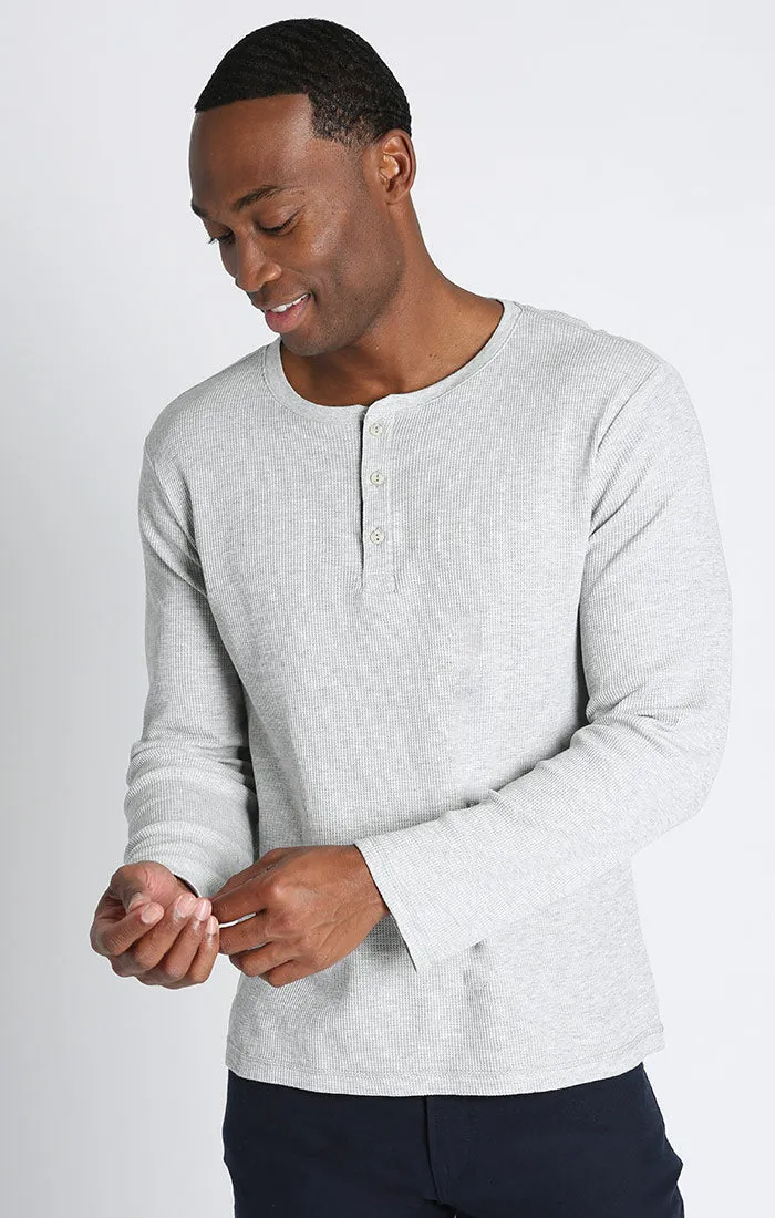 Classic Waffle Henley sold by Jachs product image thumbnail 4