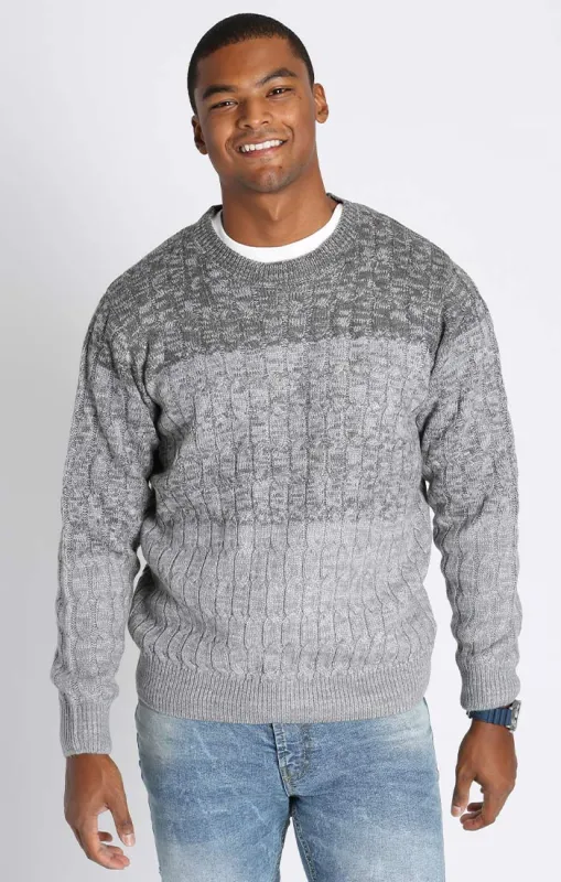 Cable Knit Crewneck Sweater made by Jachs