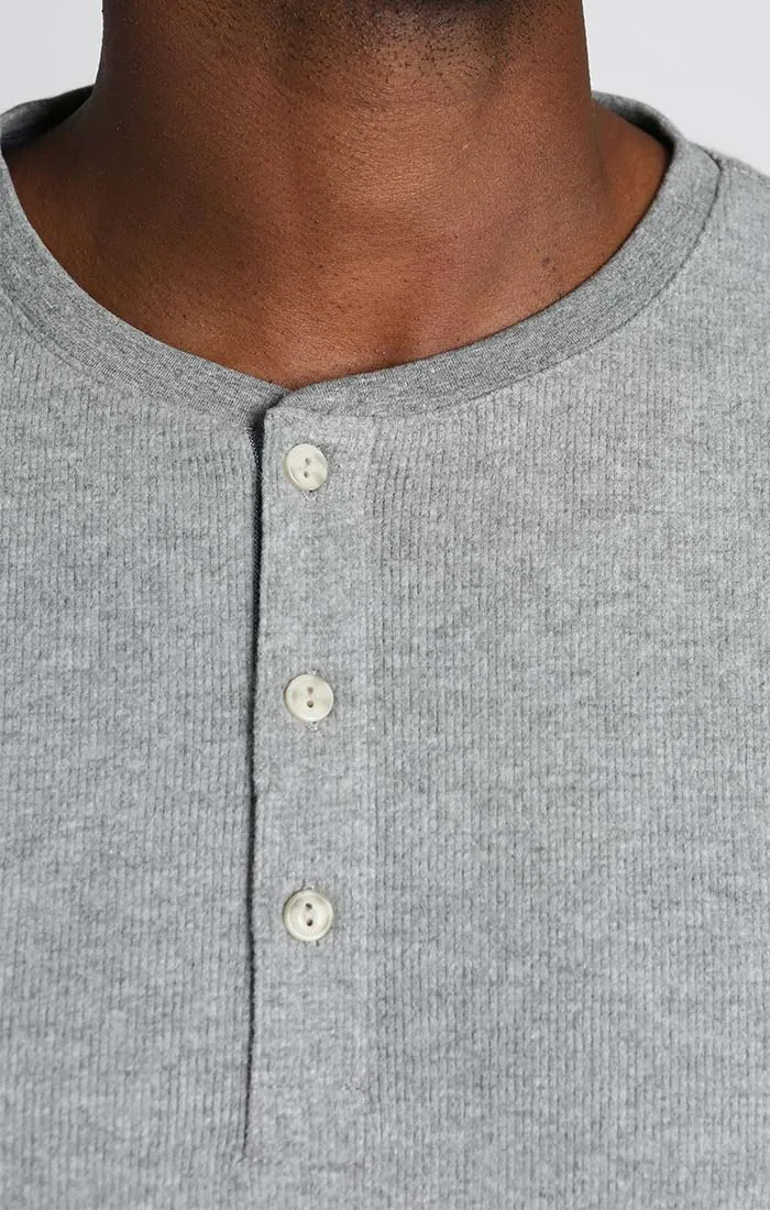Brushed Waffle Fleece Henley sold by Jachs product image thumbnail 2