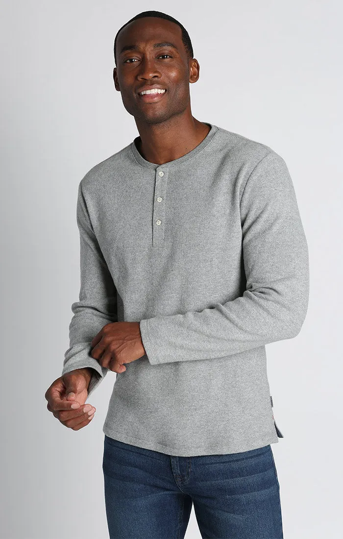 Brushed Waffle Fleece Henley sold by Jachs product image thumbnail 3