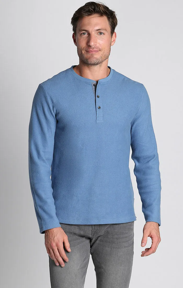 Brushed Waffle Fleece Henley sold by Jachs product image thumbnail 5