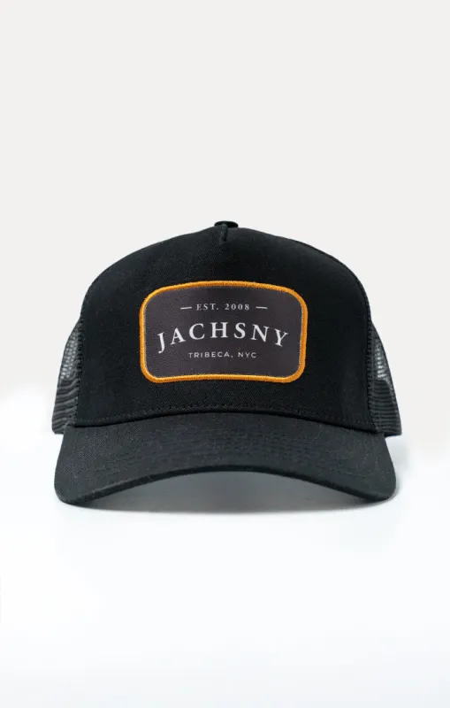 Black Trucker Hat made by Jachs