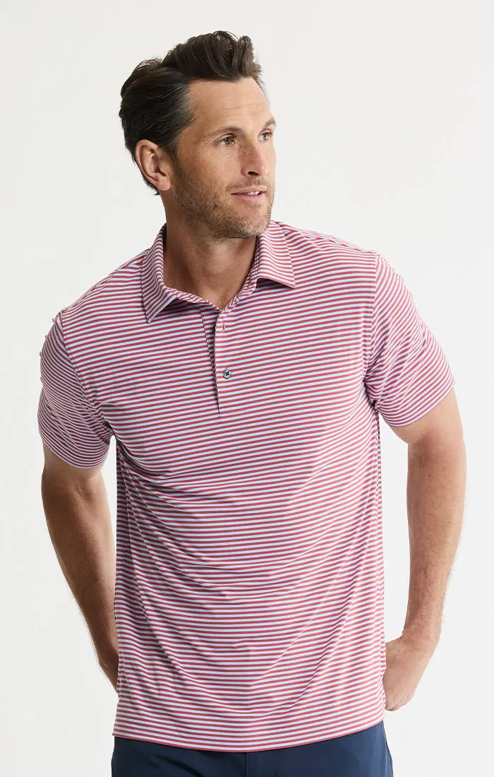 Stripe Performance Polo sold by Jachs