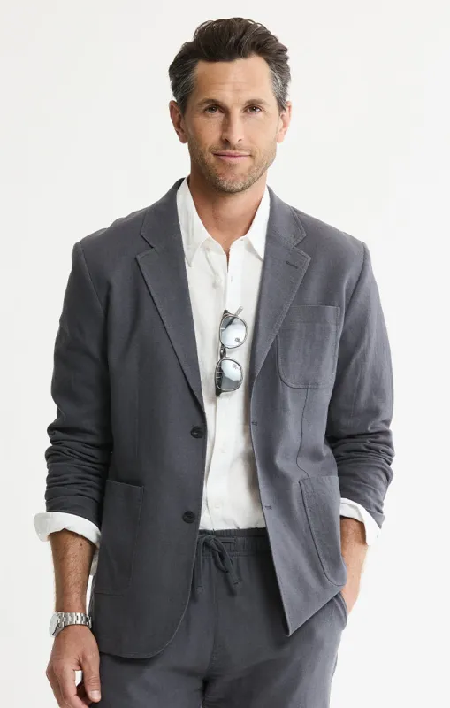 Linen Blend Blazer made by Jachs