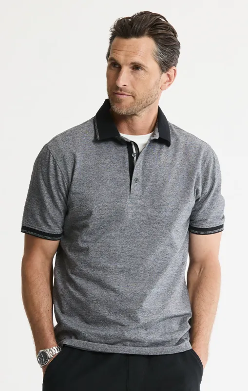Luxe Brushed Knit Polo made by Jachs
