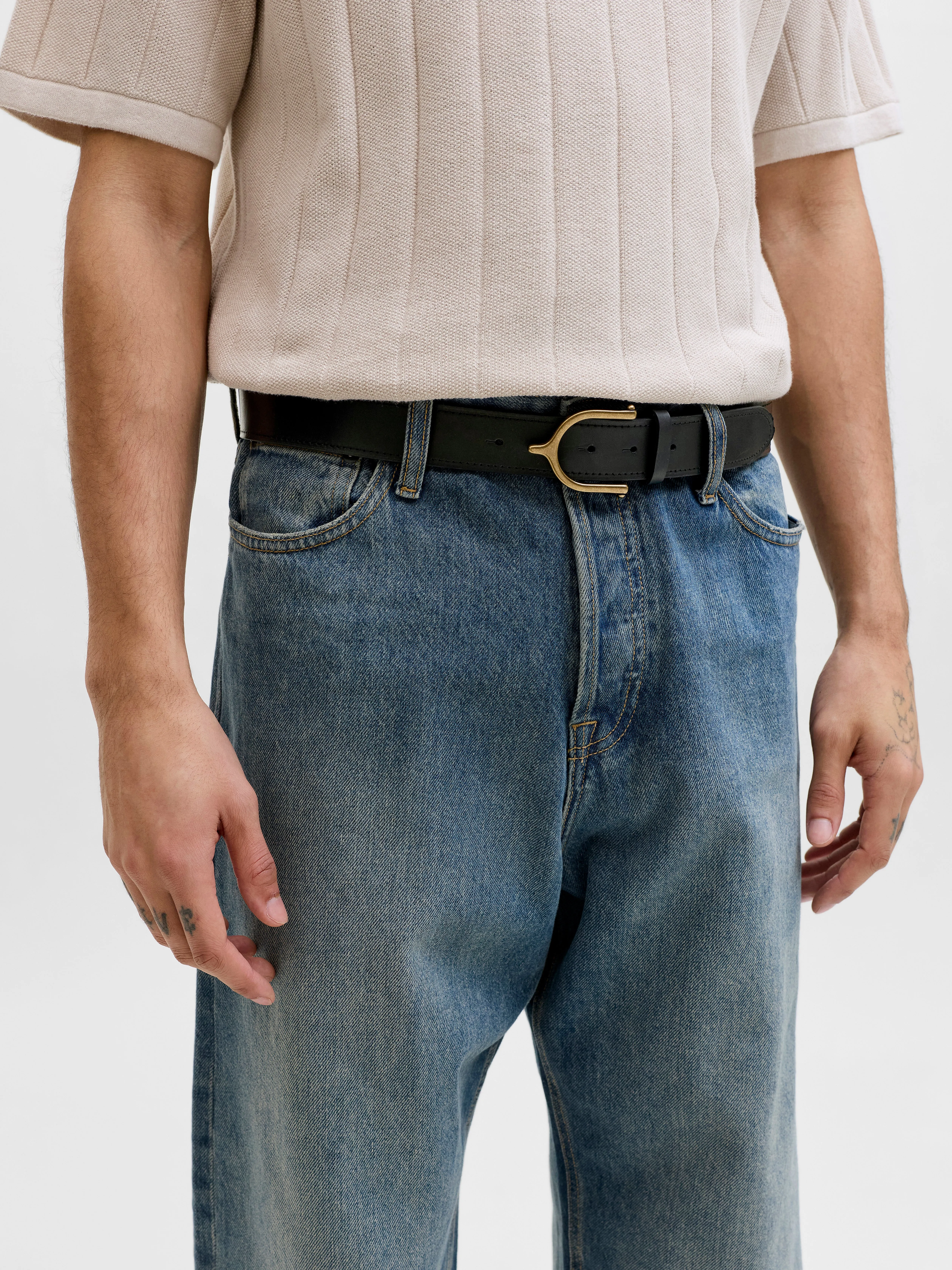 Läderbälte sold by Jack & Jones