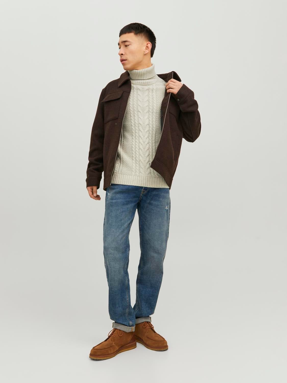 Plain Crew Neck Jumper sold by Jack & Jones product image thumbnail 4
