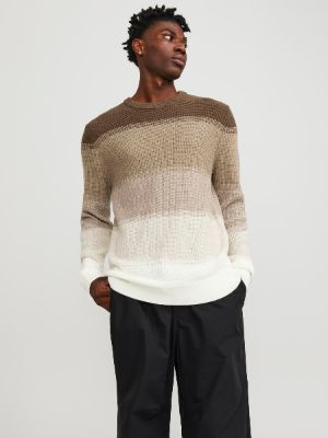 Striped Crew Neck Jumper sold by Jack & Jones