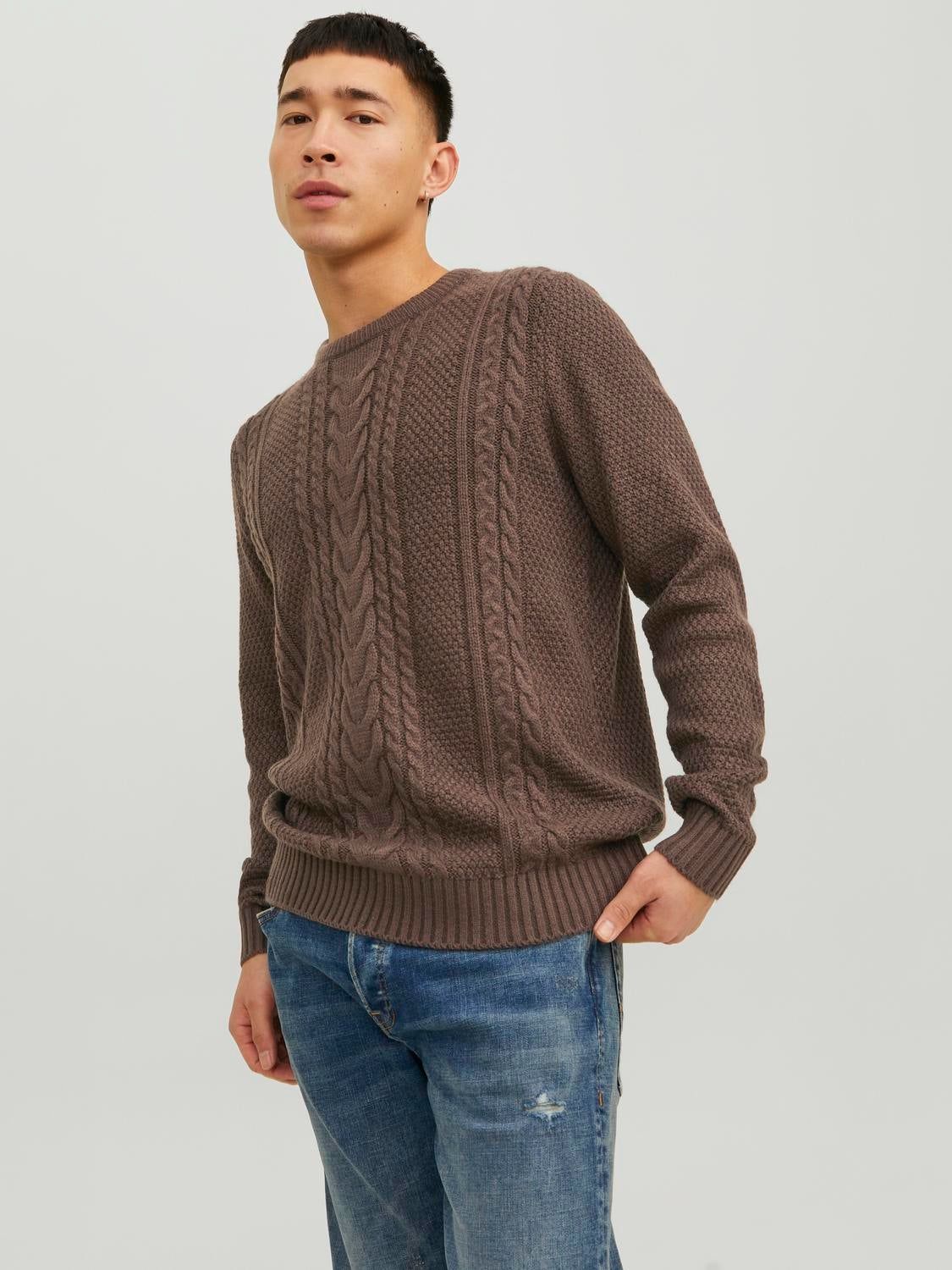 Plain Crew Neck Jumper sold by Jack & Jones