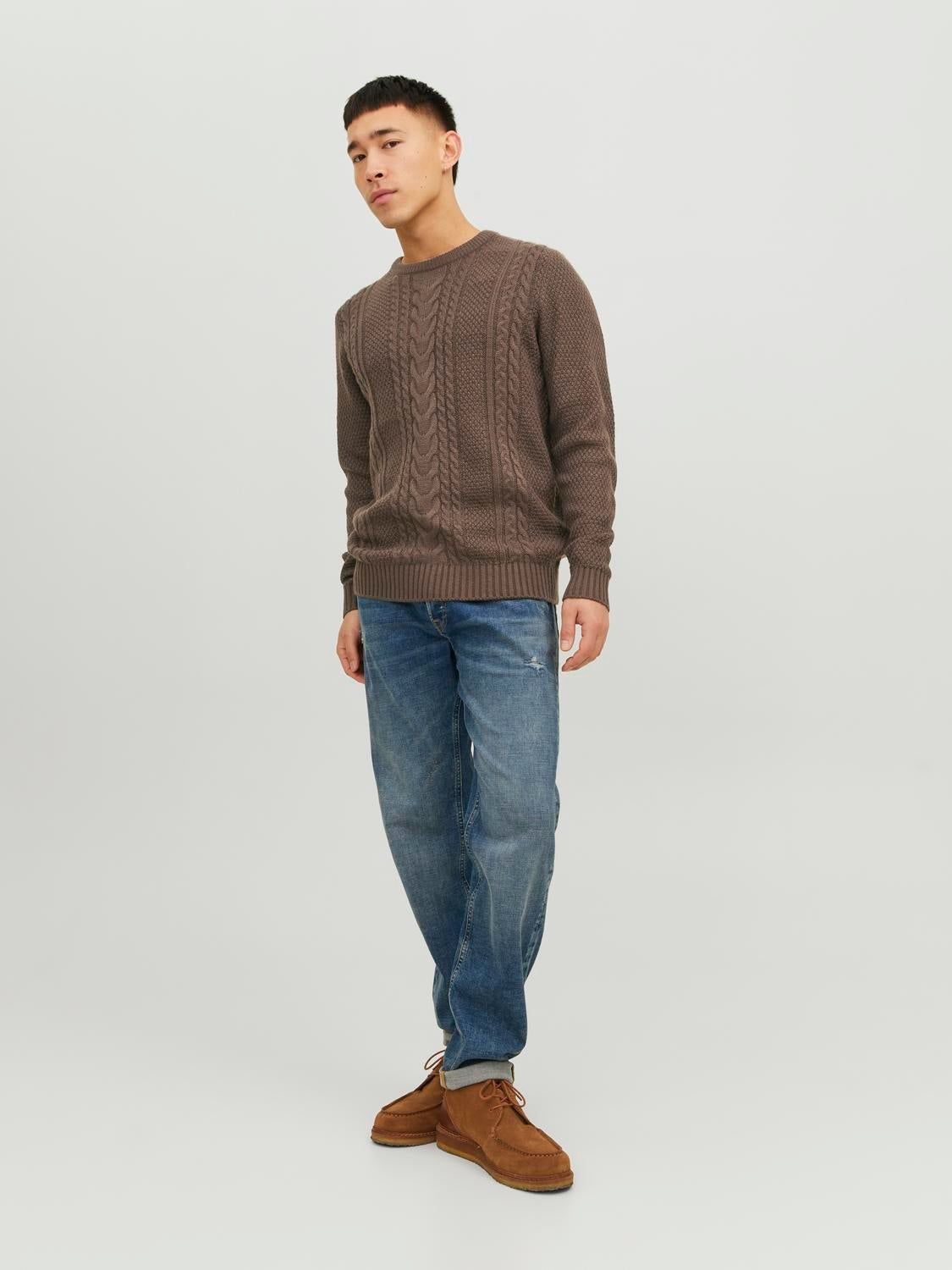 Plain Crew Neck Jumper sold by Jack & Jones product image thumbnail 4