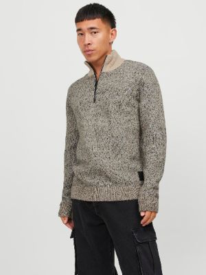 Melange Half Zip Jumper sold by Jack & Jones