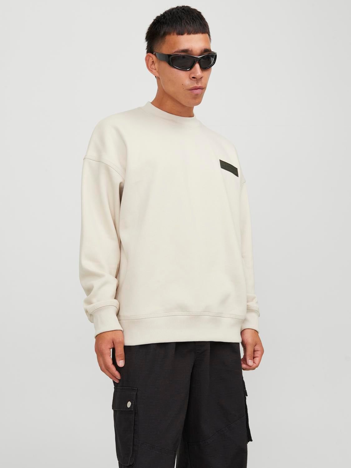 Plain Crewn Neck Sweatshirt sold by Jack & Jones