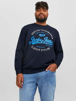 Plus Size Logo Crewn Neck Sweatshirt sold by Jack & Jones
