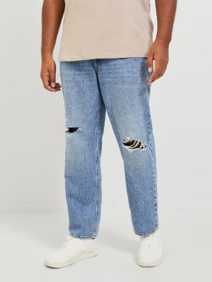 Plus Size JJIMIKE JJORIGINAL SBD 318 PLS Tapered fit jeans sold by Jack & Jones
