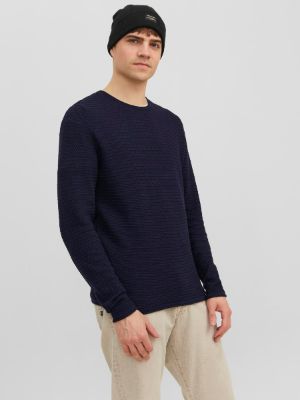 Plain Crew Neck Jumper sold by Jack & Jones