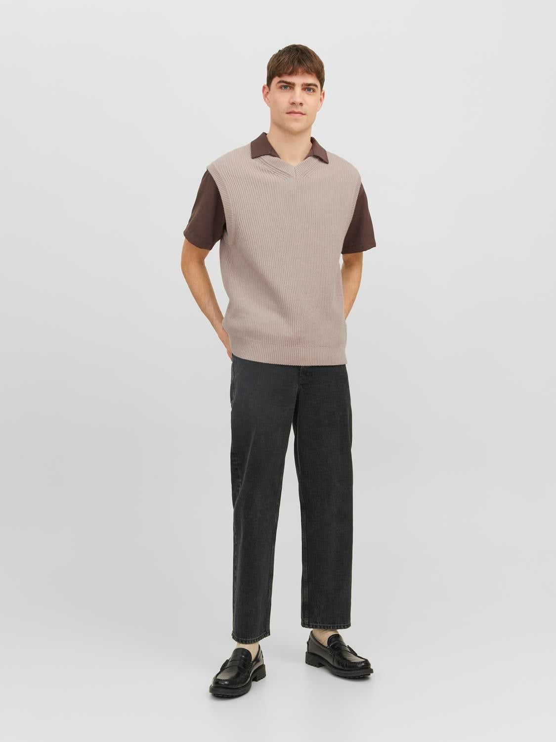 Plain Knitted vest sold by Jack & Jones product image thumbnail 4