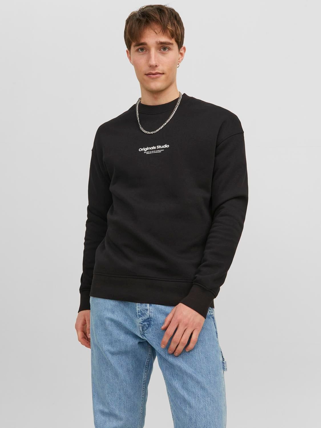 Printed Crewn Neck Sweatshirt sold by Jack & Jones