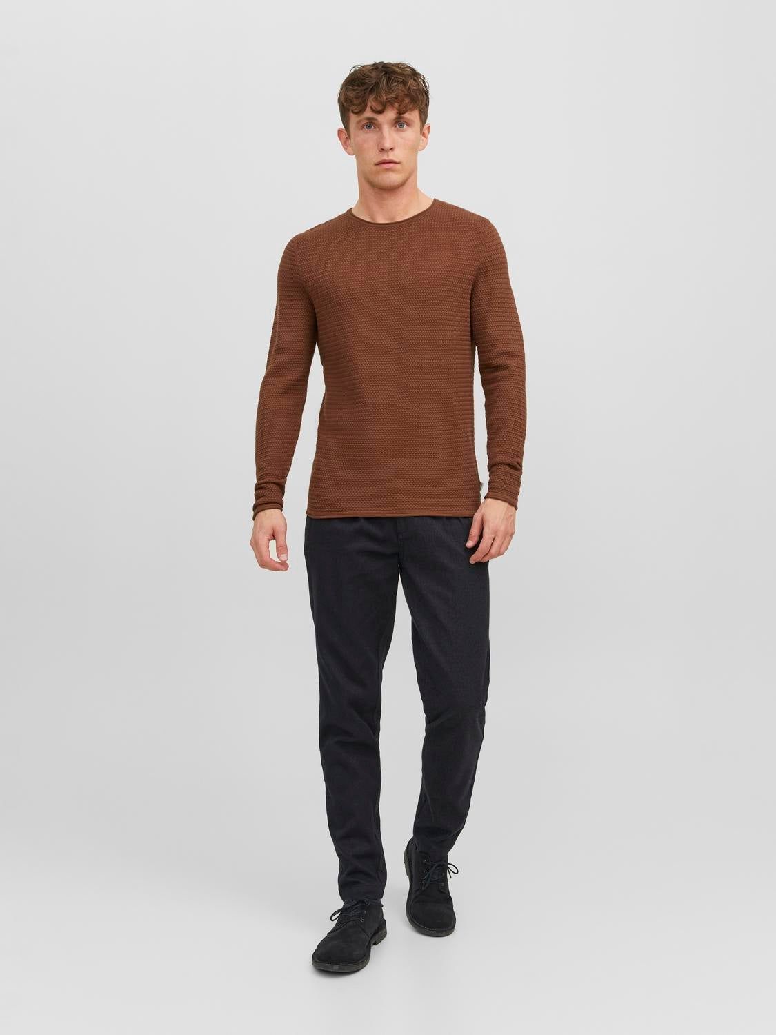 Plain Crew Neck Jumper sold by Jack & Jones product image thumbnail 4