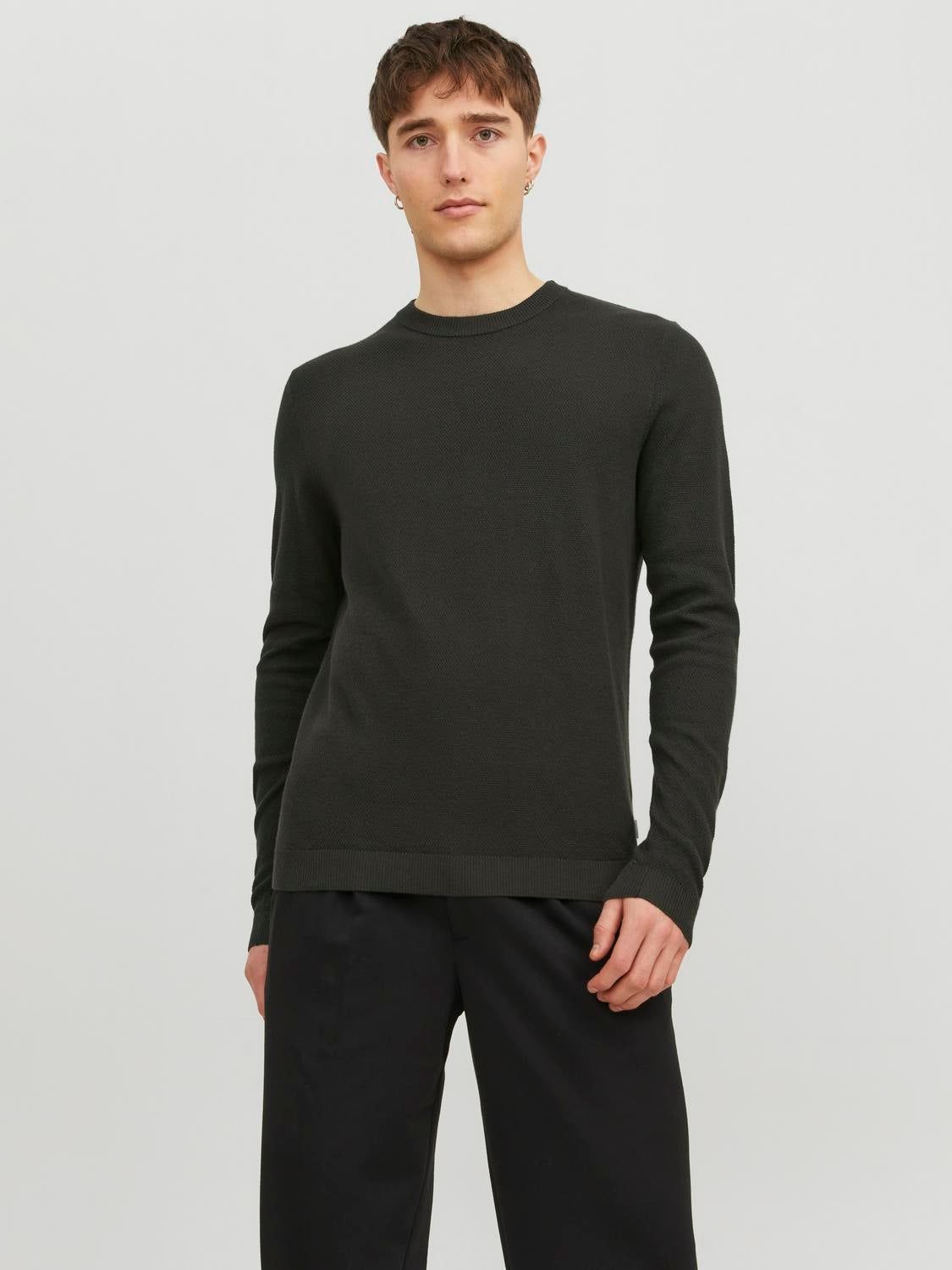 Plain Crew Neck Jumper sold by Jack & Jones