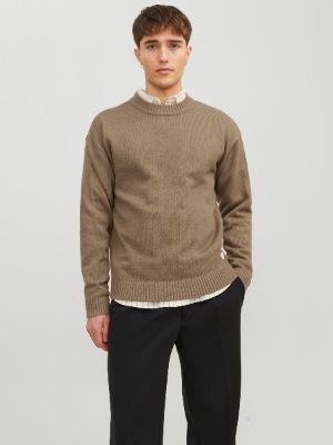Plain Crew Neck Jumper sold by Jack & Jones