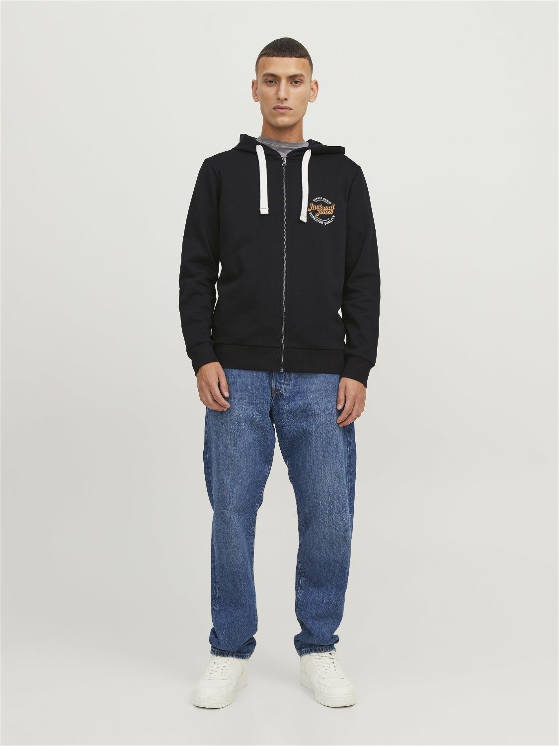 Logo Zip Hoodie sold by Jack & Jones product image thumbnail 4