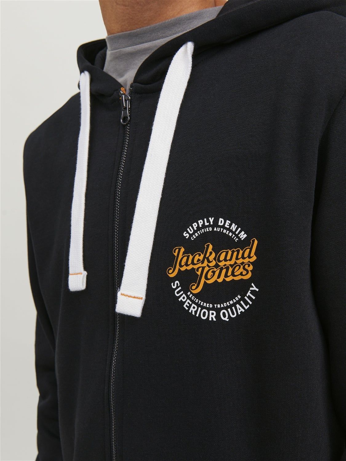 Logo Zip Hoodie sold by Jack & Jones product image thumbnail 5