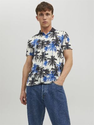 All Over Print Shirt collar T-shirt sold by Jack & Jones