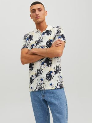 All Over Print Shirt collar T-shirt sold by Jack & Jones