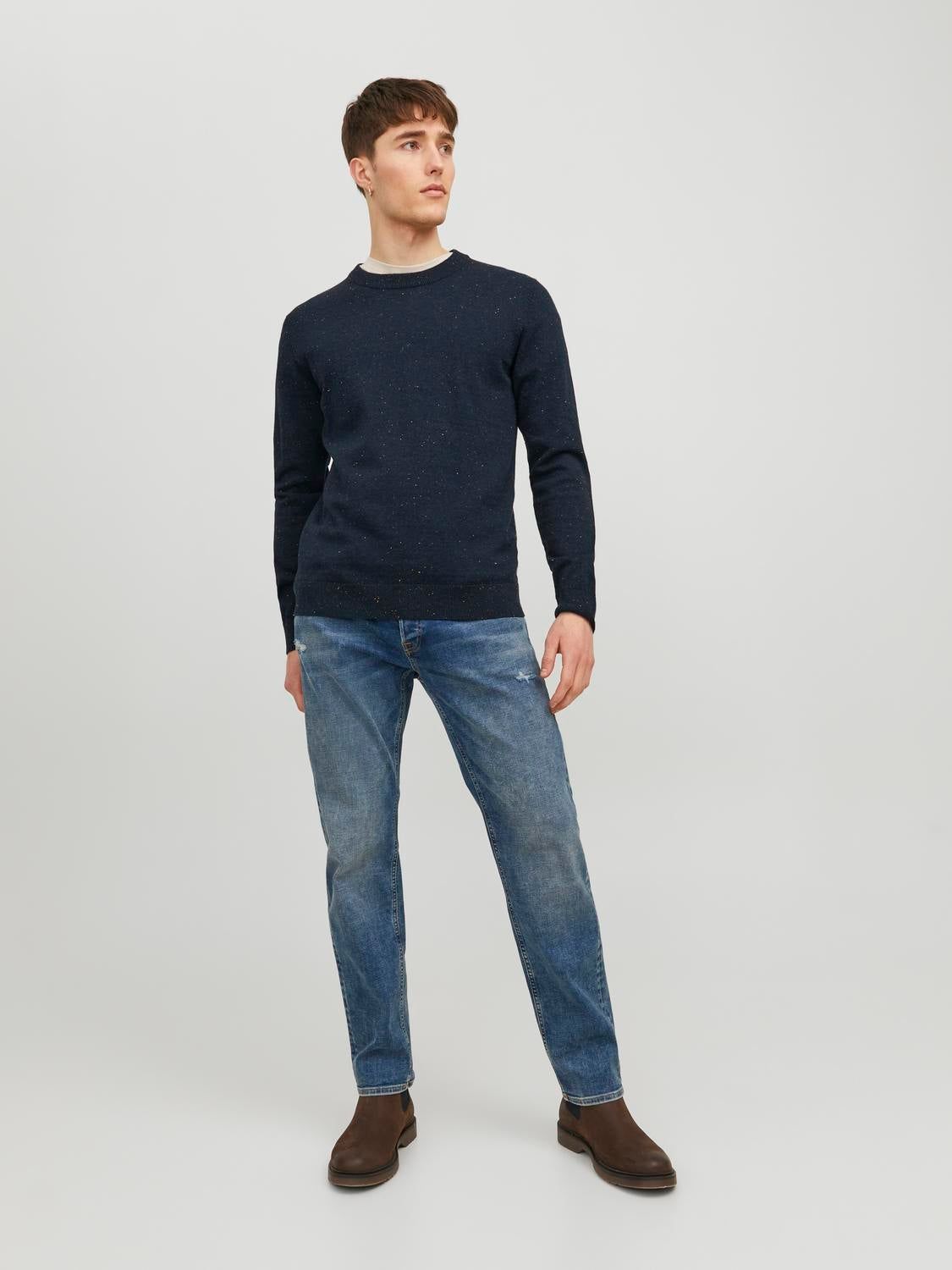 Melange Crew Neck Jumper sold by Jack & Jones product image thumbnail 4