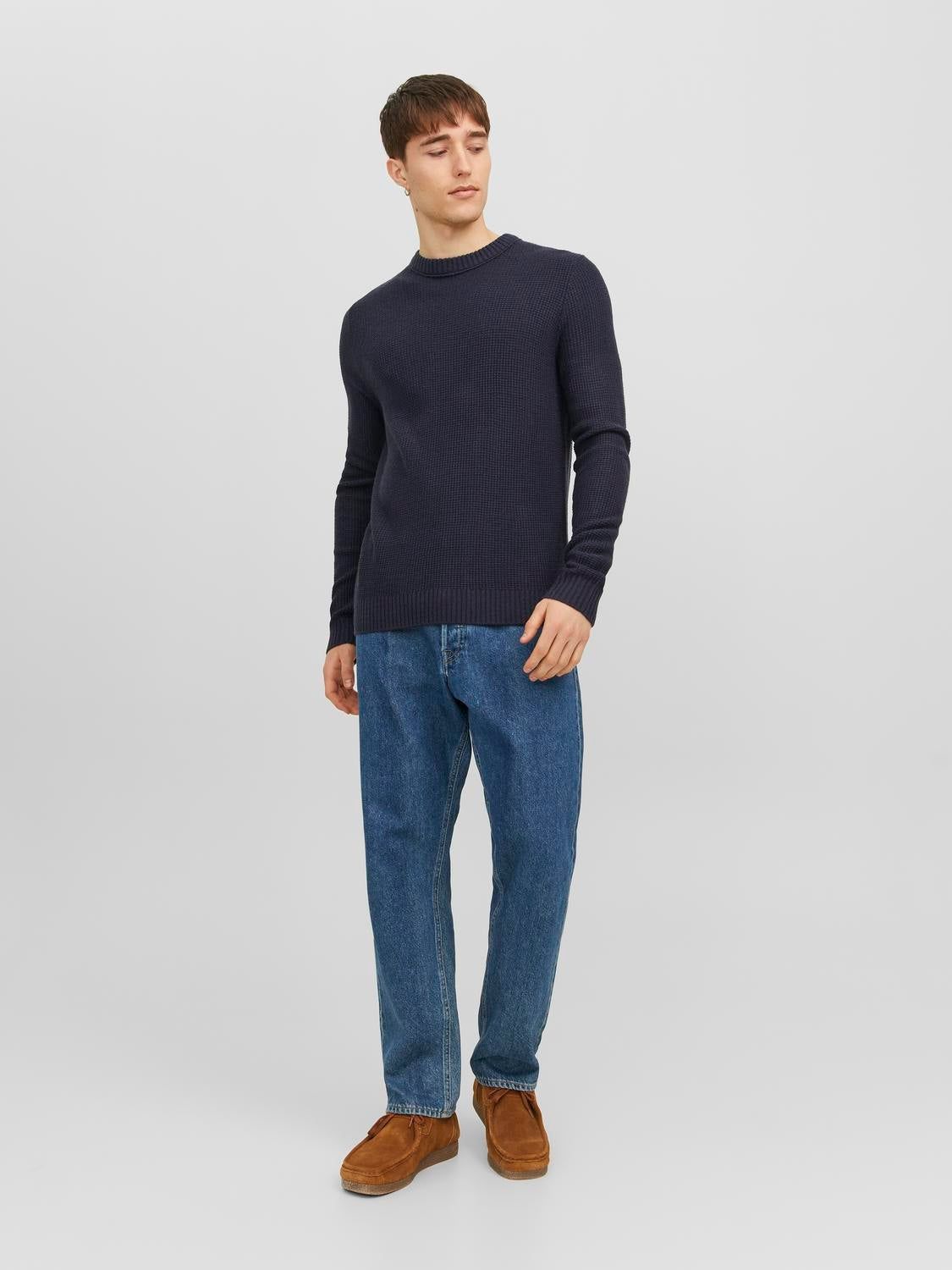 Plain Crew Neck Jumper sold by Jack & Jones product image thumbnail 4