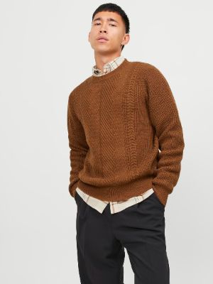 Plain Crew Neck Jumper sold by Jack & Jones