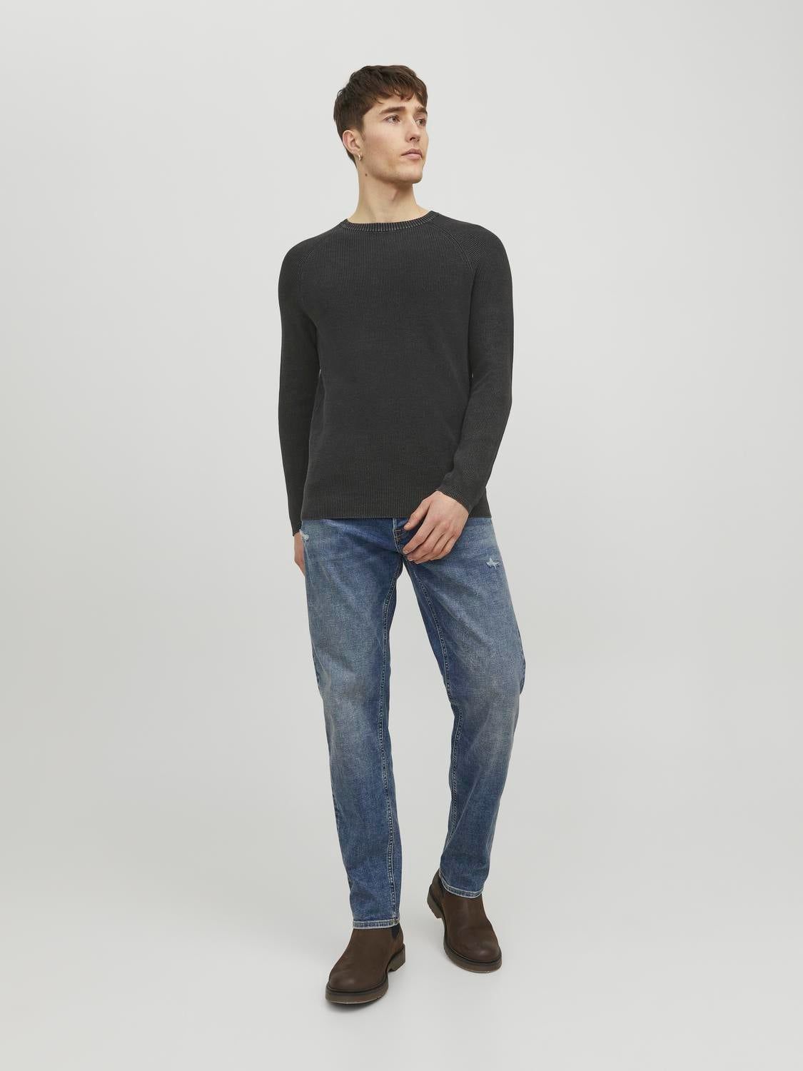 Plain Crew Neck Jumper sold by Jack & Jones product image thumbnail 4