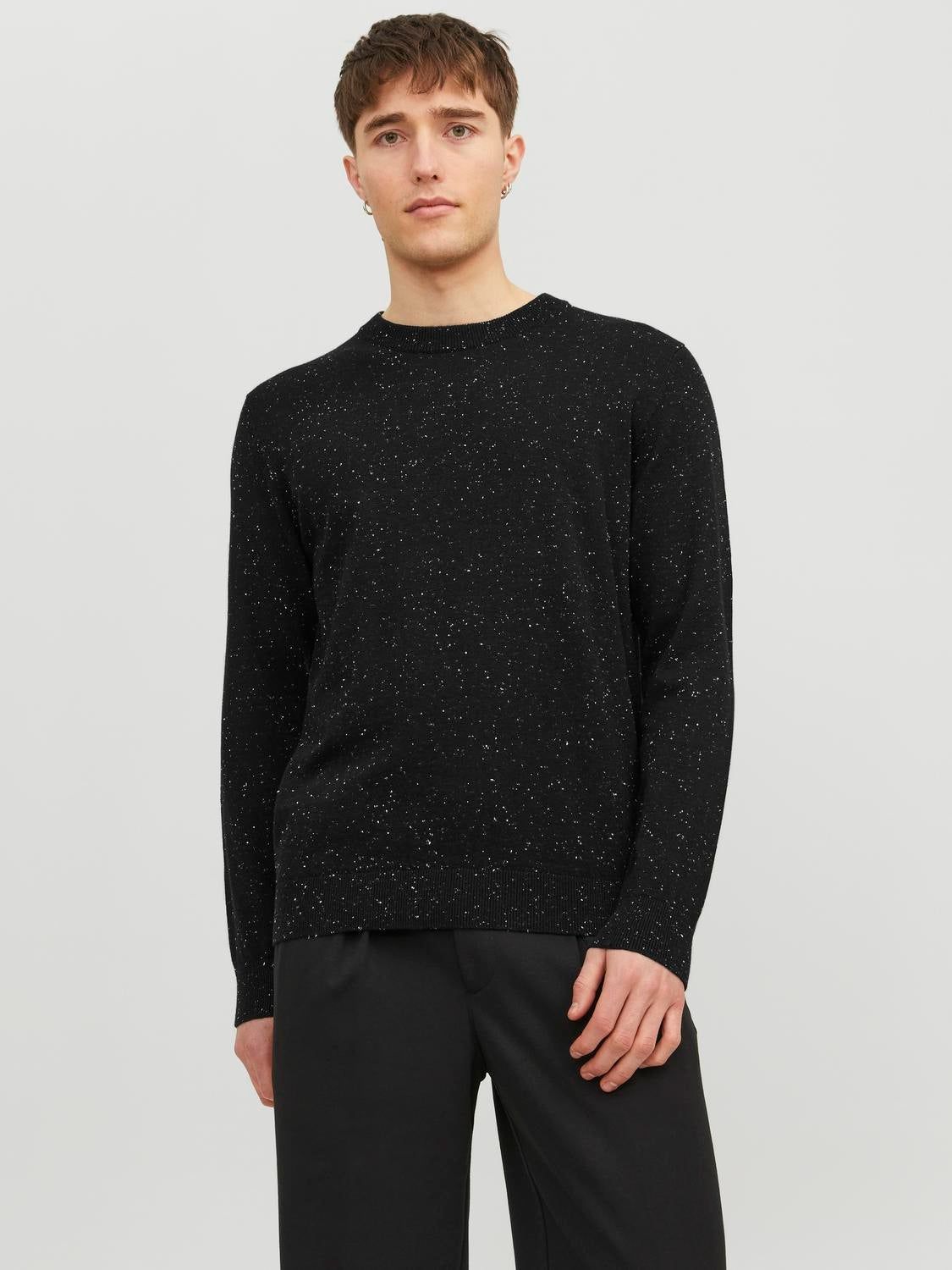 Melange Crew Neck Jumper sold by Jack & Jones
