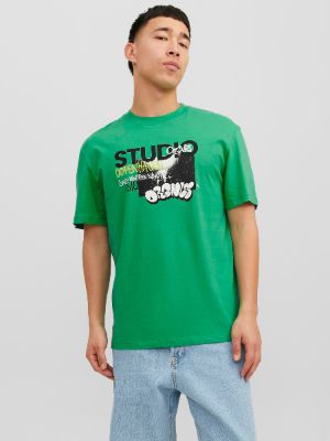 Printed Crew neck T-shirt sold by Jack & Jones