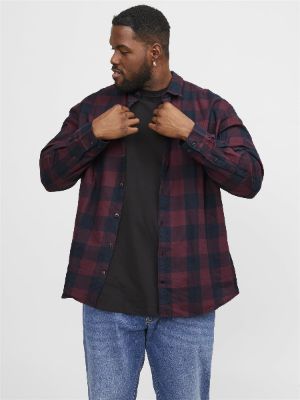 Plus Size Loose Fit Checked shirt sold by Jack & Jones