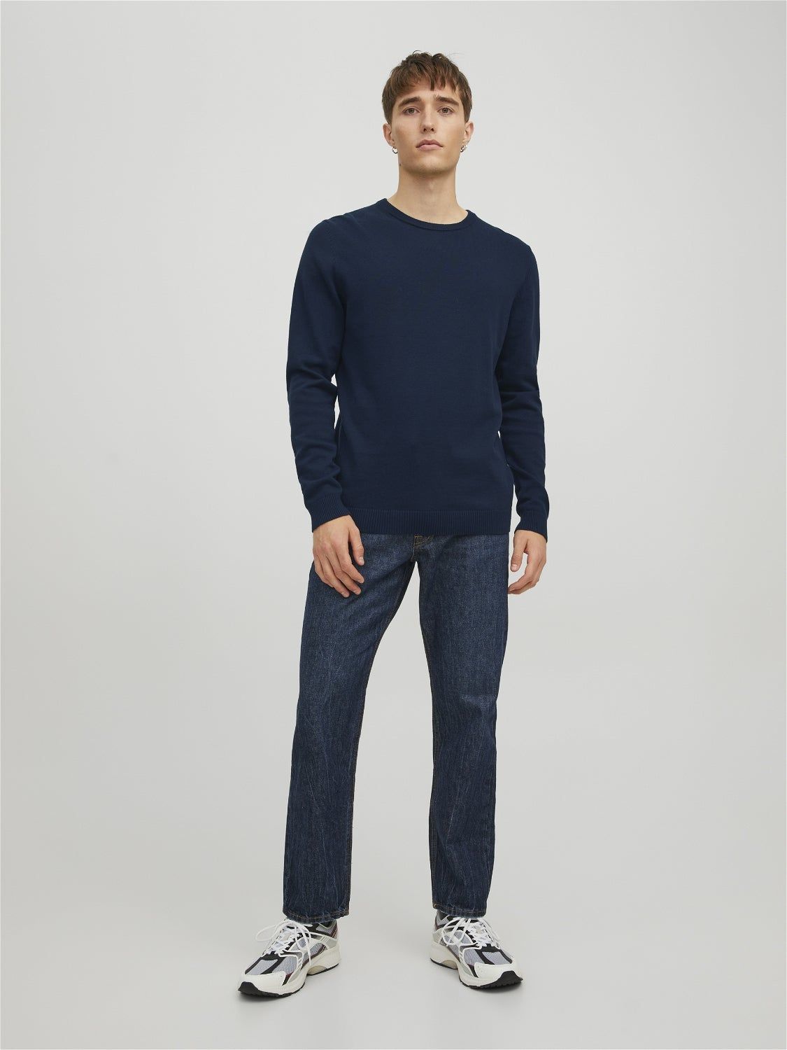 Plain Crew Neck Jumper sold by Jack & Jones product image thumbnail 5