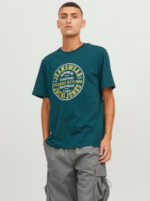Printed Crew neck T-shirt sold by Jack & Jones