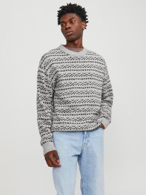 All Over Print Crew Neck Jumper sold by Jack & Jones