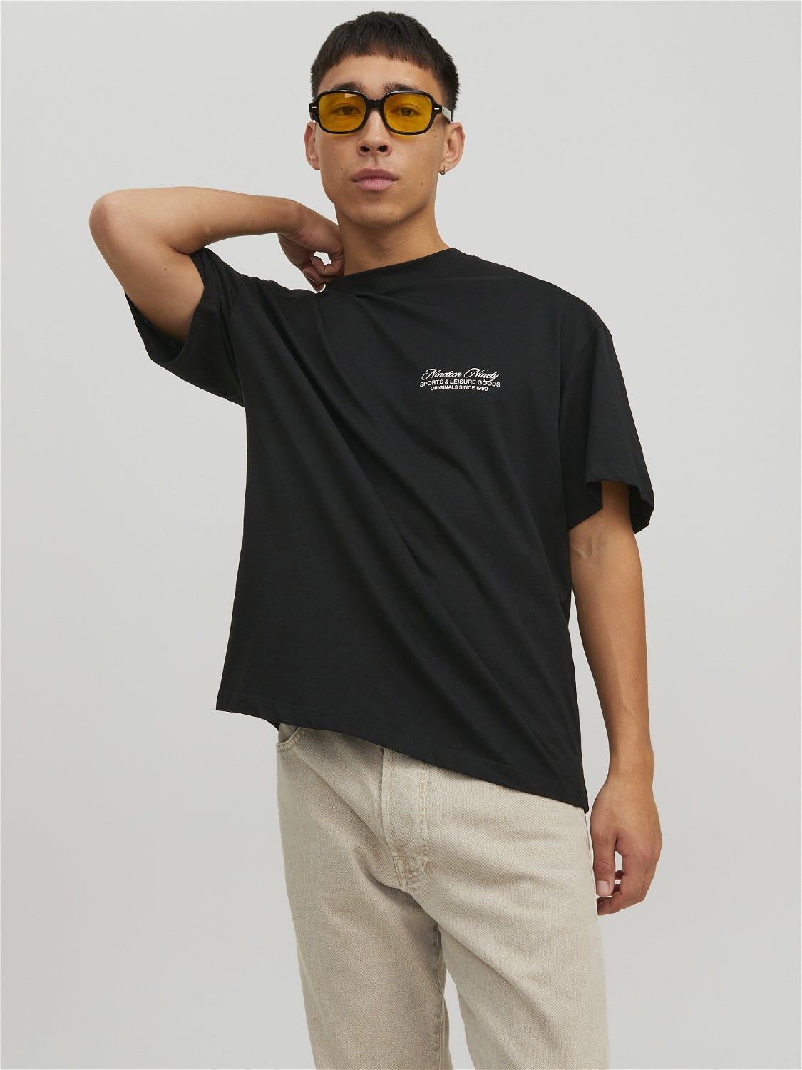 Printed Crew neck T-shirt sold by Jack & Jones