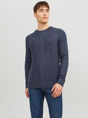 Plain Crew Neck Jumper sold by Jack & Jones